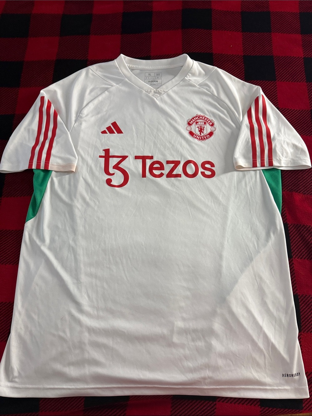 Manchester United 2022-23 Adidas Training White Jersey